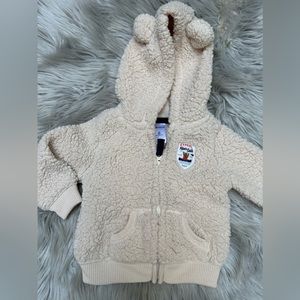 Carters - EXPERT River Guide Fuzzy hoodie with ears size 6Month Preowned